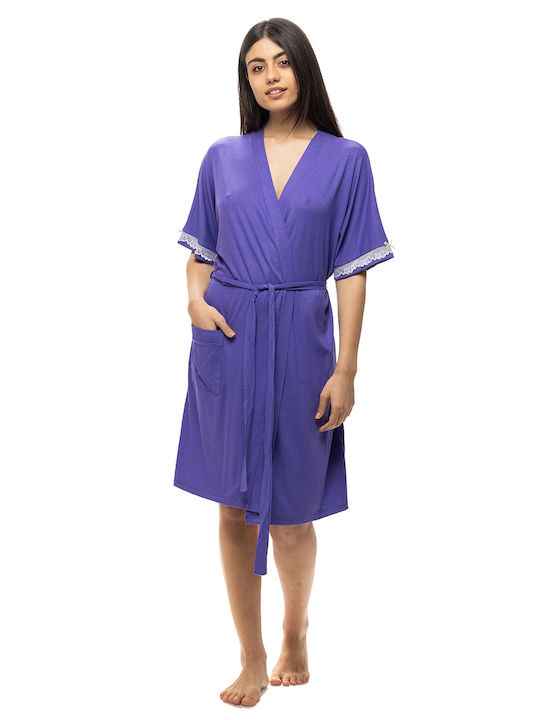 Koyote Summer Women's Cotton Robe Purple