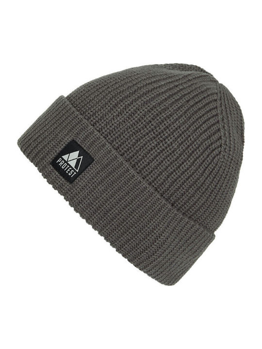 Beanie Unisex Beanie Knitted in Gray color