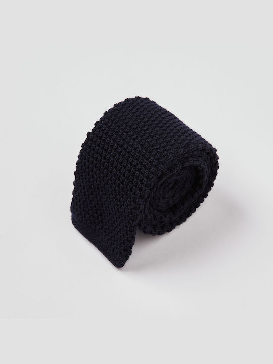 Aristoteli Bitsiani Men's Tie Wool Knitted in Navy Blue Color