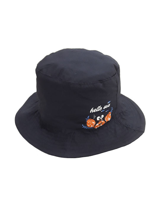 Venere Παιδικό Καπέλο Bucket Υφασμάτινο Μαύρο