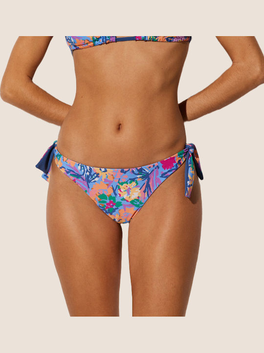 Bikini Slip with Ties Floral