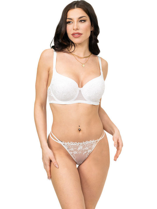 Miss Rosy Women's String White