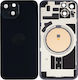 Back Glass Steel Plate Magnets Magsafe & Camera Lens iPhone 14 Black