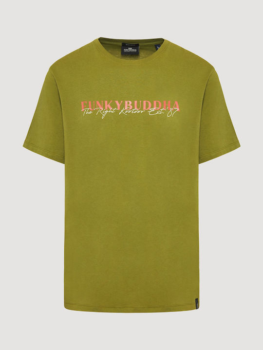 Funky Buddha Men's Short Sleeve T-shirt Green