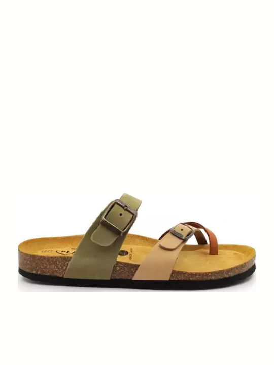 Plakton Bombay Leather Women's Flat Sandals Maq...