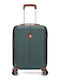 Benzi Cabin Hard Green Travel Suitcase with 4 Wheels Height 55cm
