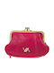 Small Leather Women's Wallet Fuchsia