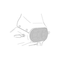 Puig Προστατευτικό Φαναριού Μοτοσυκλέτας Honda Transalp Διάφανο Puig Προστατευτικό Φαναριού Μοτοσυκλέτας Honda Transalp Διάφανο