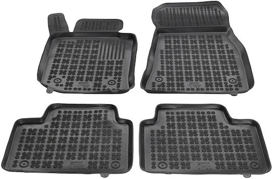 Rezaw Plast Set of Front and Rear Mats 4pcs Tray Type for BMW Series 3 G20 2018+ Black