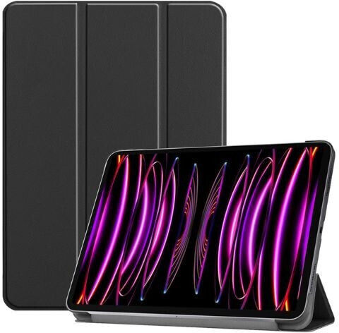 Husă pliabilă triplă Oem pentru iPad Pro 12.9" 2022 6th negru