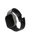 Uniq Strova Mag Strap for Apple Watch 42/44 45/49mm Series 1 2 3 4 5 6 7 8 9 SE SE2 Ultra Ultra 2 Stainless Steel Midnight Black