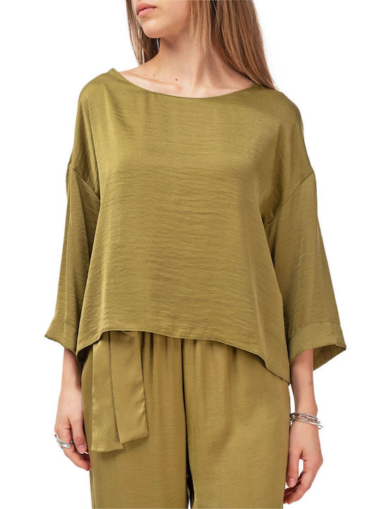 Moutaki Women's Blouse Khaki