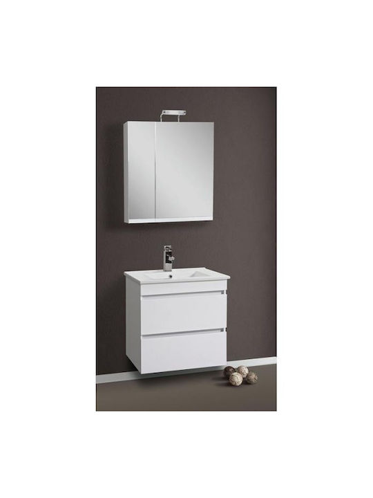 Mabo Katarina 70 Oglindă de Baie din MDF Alb