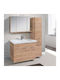 Mabo Apia 60 Badezimmerspiegel aus MDF mit Länge 60cm Weiß