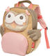 Sigikid "owl" School Bag Backpack Kindergarten Pink with Water Bottle Holder 5.2Liters
