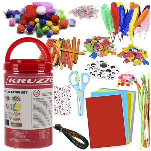 Kunst & Handwerk XXL Kreativset Kinder DIY Basteln 20x1,5 cm Kruzzel
