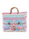 Verde Women's Beach Bag 14-0252 Viscose Lilac