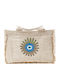Verde Women's Beach Bag 14-0223 Cotton Jute 10% Beige