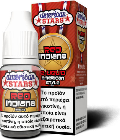 American Stars Fertige Nachfüllflüssigkeit Indiana mit Rauchen Geschmack 6mg 10ml