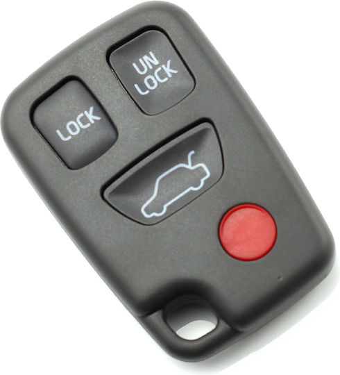 CarGuard Carcasă cheie auto cu lamă cu 4 butoane pentru Volvo