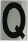 Ergo "Q" Πινακίδα με Γράμμα Q σε Μαύρο Χρώμα 3cm 572410.0047