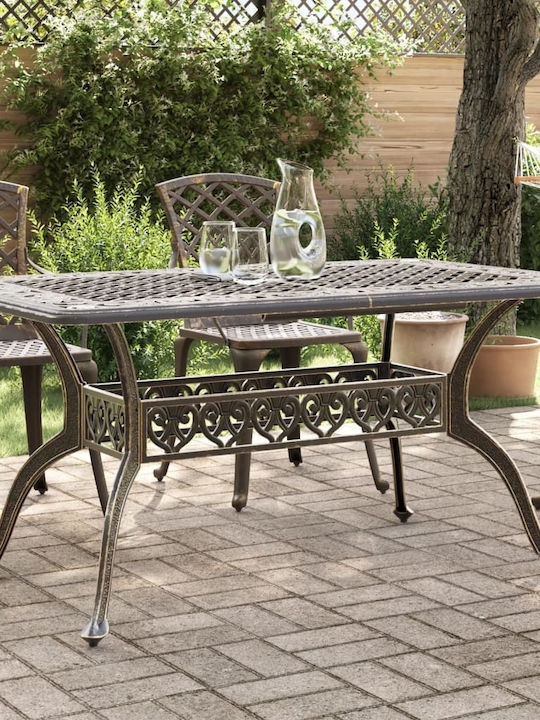 Tisch Stabil Bronze 150x90x72cm