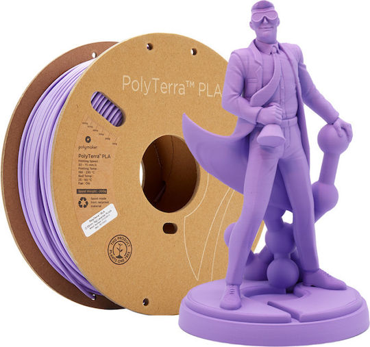 Polymaker Polyterra PLA 3D Printer Filament 1.75mm Purple 1kg