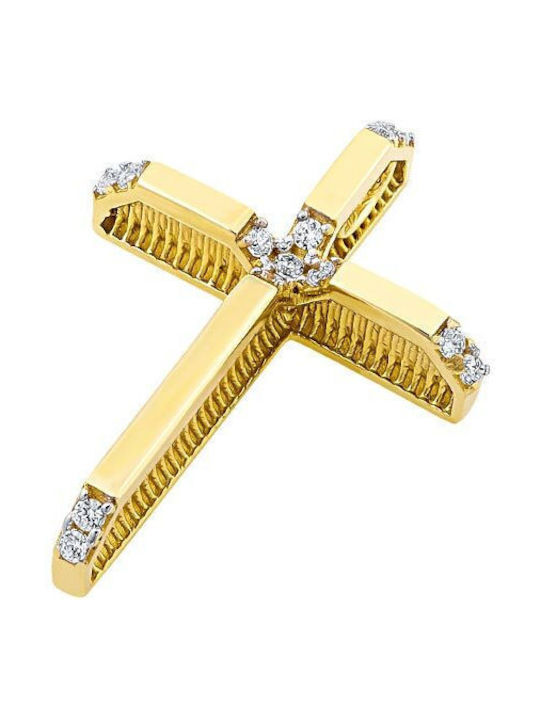 Iris Gold Damen Gold Kreuz 14K