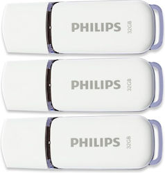 Philips Snow Edition 32GB USB 2.0 3τμχ Λευκό Philips Snow Edition 32GB USB 2.0 3τμχ Λευκό