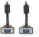 Nedis VGA male to VGA male Black 2m Cable