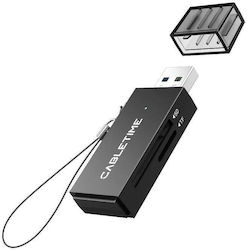 Cabletime Card Reader for SD and microSD CT-ASD3-PB Cabletime Card Reader for SD and microSD CT-ASD3-PB