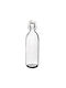 Max Home Μπουκάλι Νερού Γυάλινο με Κλιπ Διάφανο 1000ml