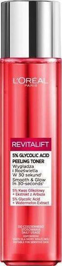 L'Oreal Paris Revitalift 5% Glycolic Acid Facial Toning Liquid With Glycolic Acid & Panthenol 180ml