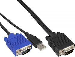 InLine Καλώδιο KVM 60667D 1.8m