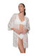 Milena by Paris Women's Mini Caftan Beachwear White