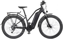 Kelepoyri 27.5" Black Electric City Bike with 9 Speeds and Disc Brakes