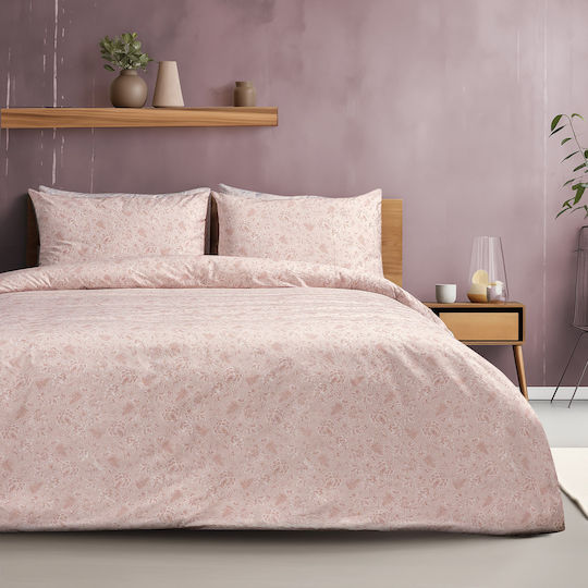 Beauty Home Art 12091 Комплект Плик За Завивка 165x245cm Единичен с Калъфка за Възглавница в Цвят Сьомга 12091ПΘМΟ