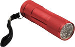 Esperanza Φακός LED Αδιάβροχος με Μέγιστη Φωτεινότητα 46lm EOT004M Red