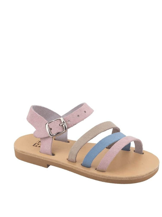 ΞΞ Παιδικά Πέδιλα Colorful Pastel Suede