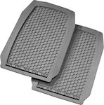 Autoline Front Mats Universal Tray Type 2pcs from Rubber Gray