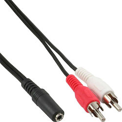 InLine 3.5mm female-2x RCA male 3m 89940D