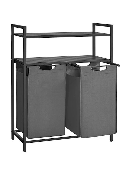 Songmics Laundry Basket Plastic Gray