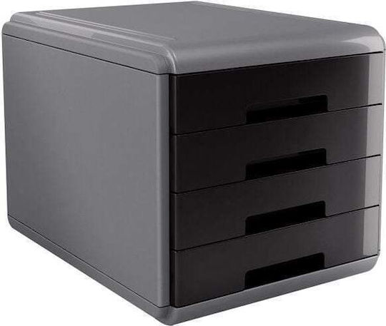 Organizer Mydesk Green-black 4 Drawer 18p4pn