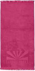Funky Buddha Πετσέτα Θαλάσσης Βαμβακερή Magenta