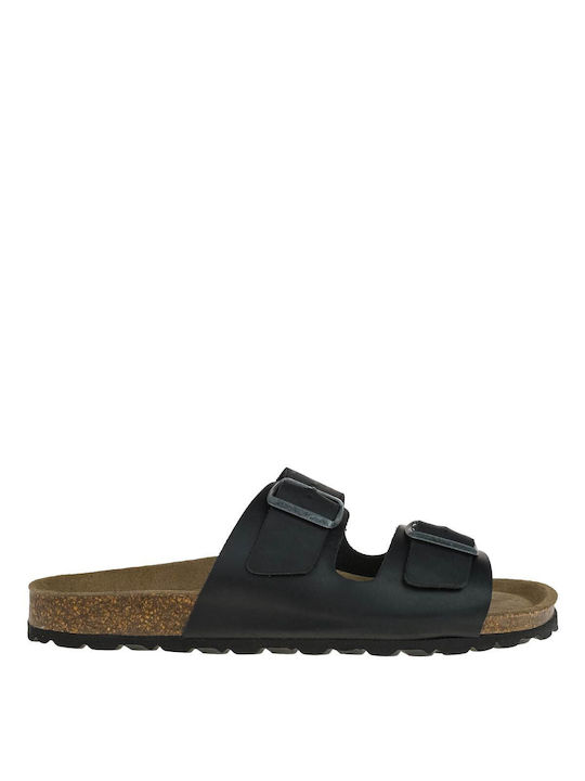 Autenti Shoes Men's Sandals Black