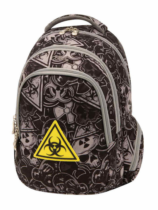 Polo Character Biohazard School Bag Backpack Junior High-High School in Gray color 25lt 2023