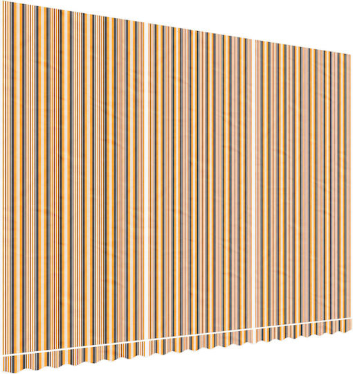 vidaXL Markisenstoff Mehrfarbig mit PU-Beschichtung 3.5x5m