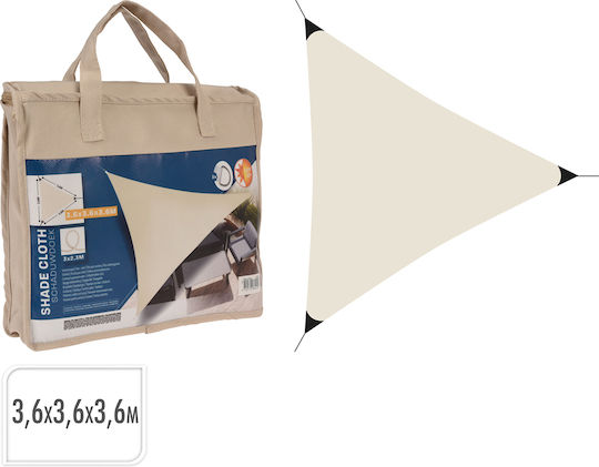 Триъгълник Shade Sail Бежов 3.6x3.6m