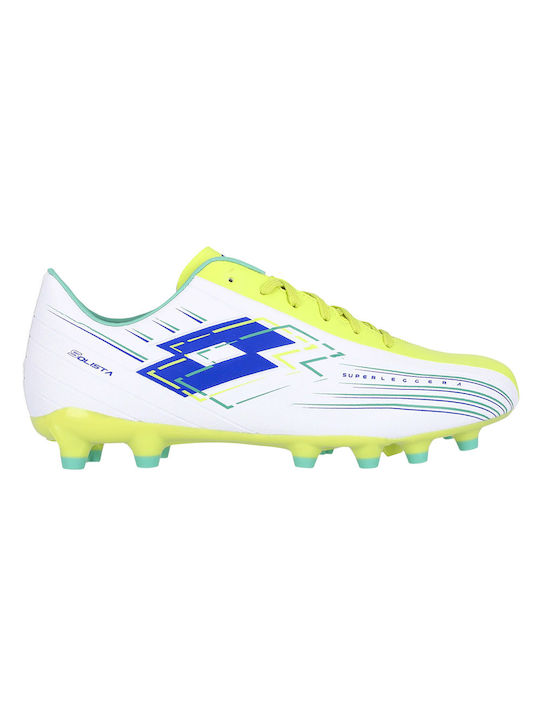 Lotto FG Low Football Shoes with Cleats White