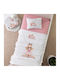 Borea Blanket Cot Waffle White White-rosé 110x140cm